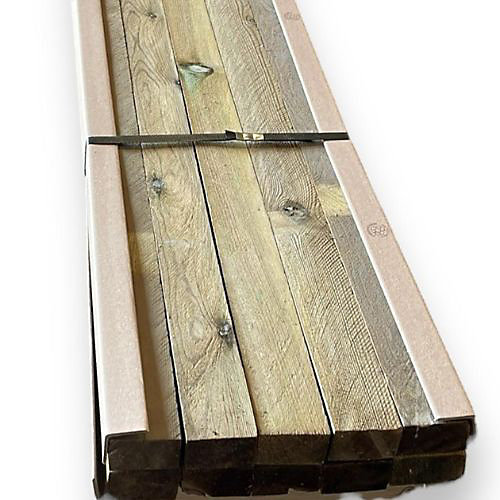 Paquet de 24 lattes en pin traité classe IV 28X45X2100 mm