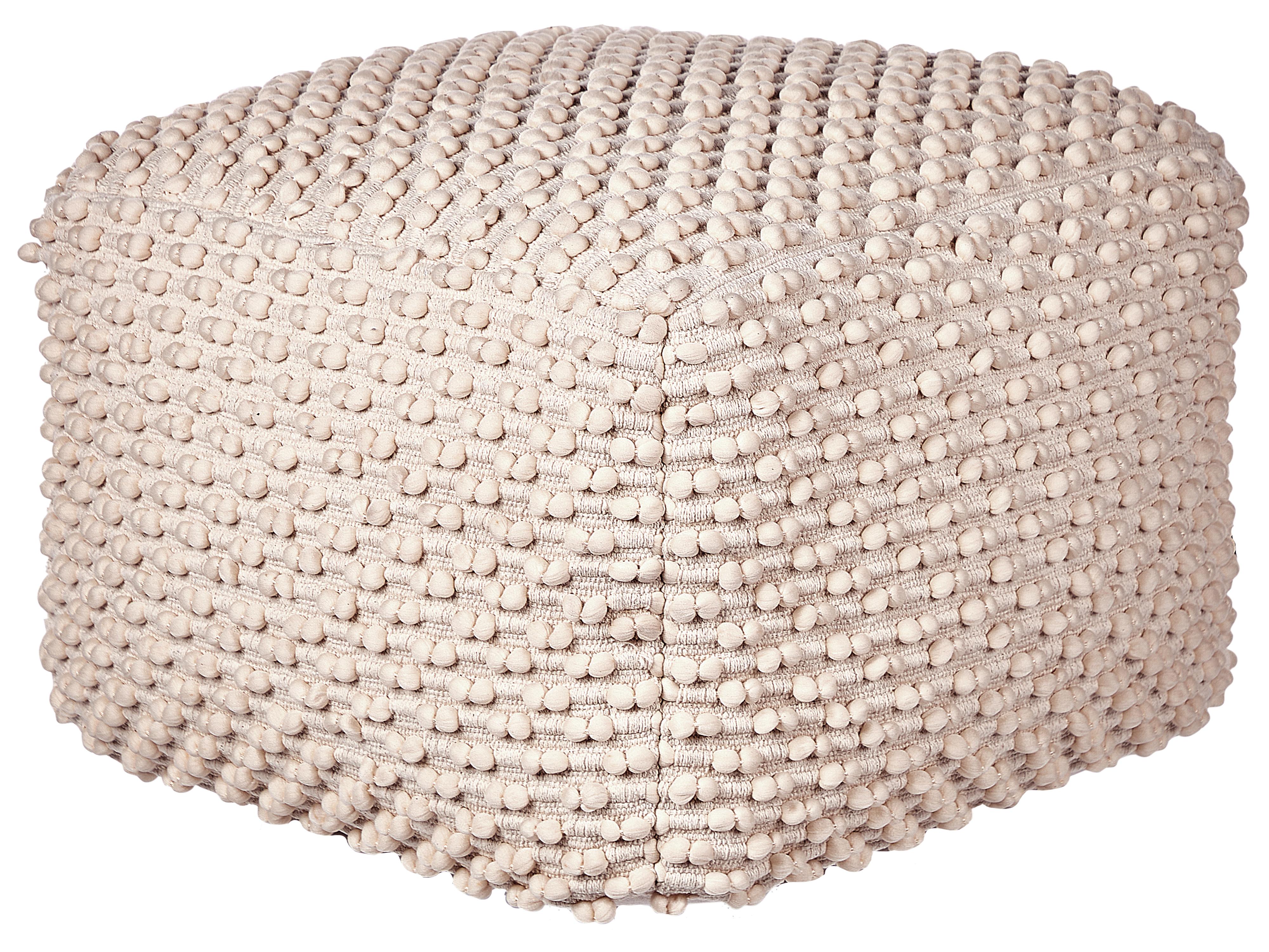 Pouffe KINGRI Cotton Taupe