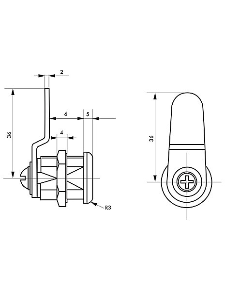 Batteuse avec cames pour boîtes aux lettres, épaisseur maxi 6mm - THIRARD
