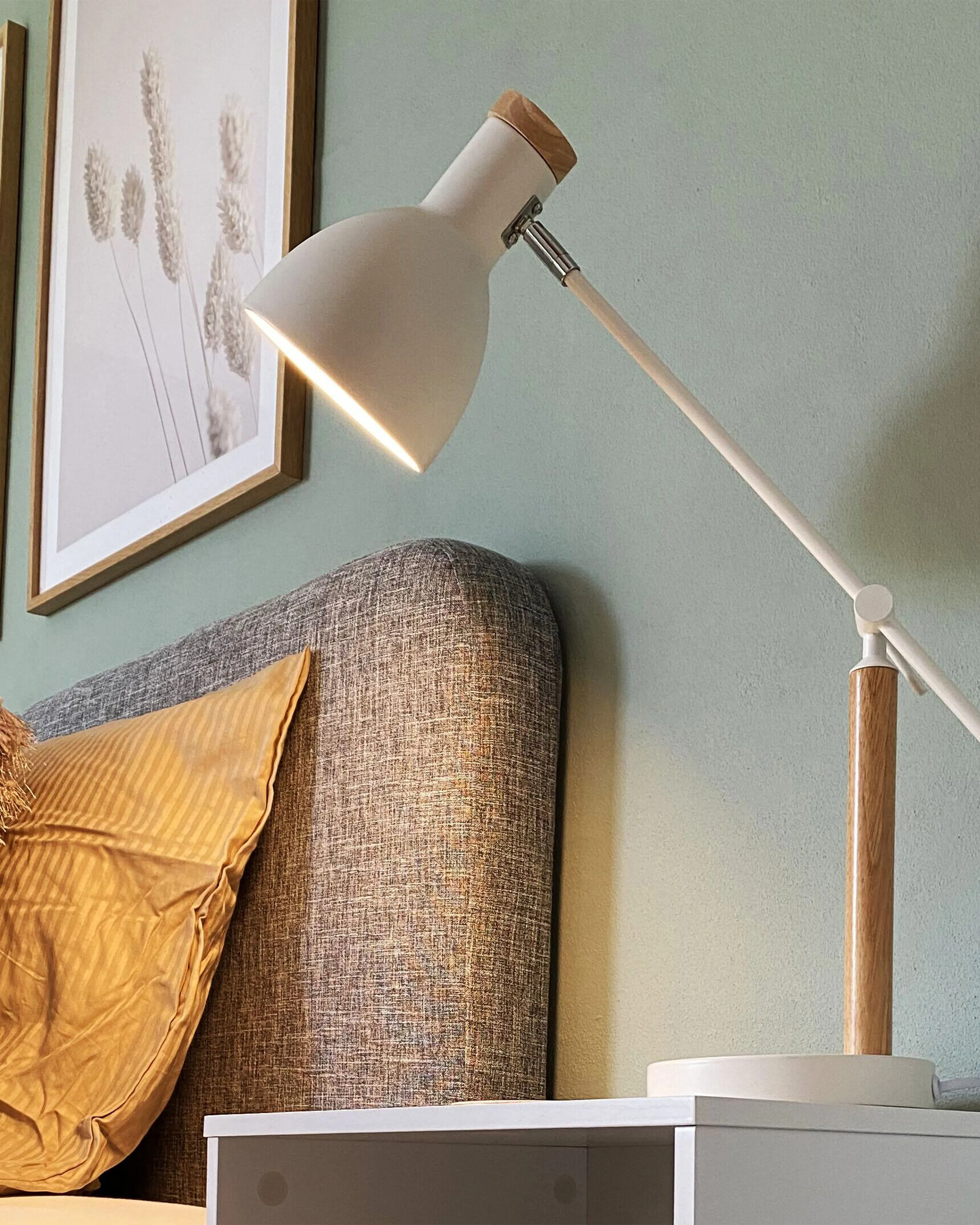 Desk Lamp PECKOS Adjustable Metal White