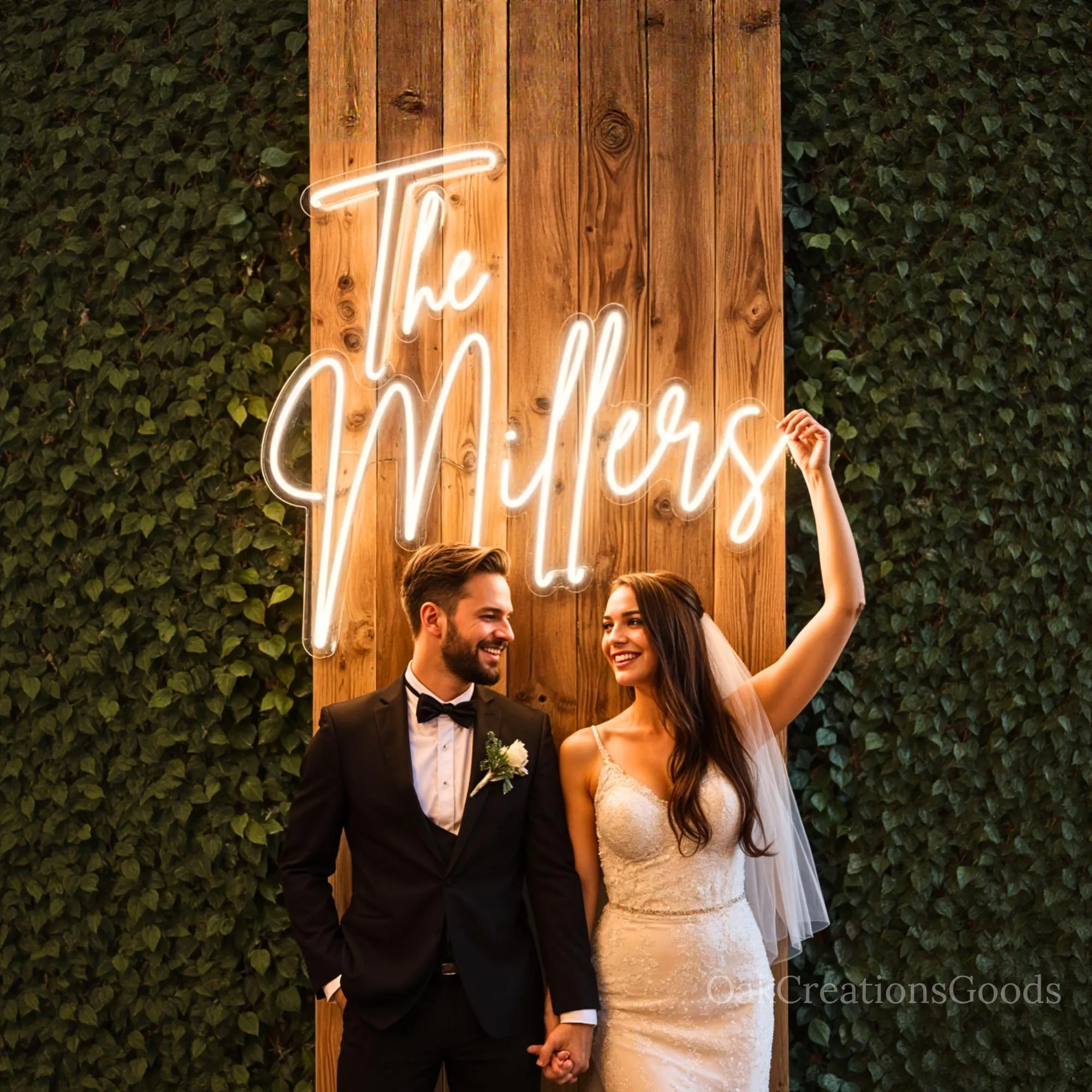 Custom Wedding Neon Sign, LED Wedding Sign with free dimmer, Battery Operated Neon Sign, Last Name Neon Sign, Bedroom Wall Decor