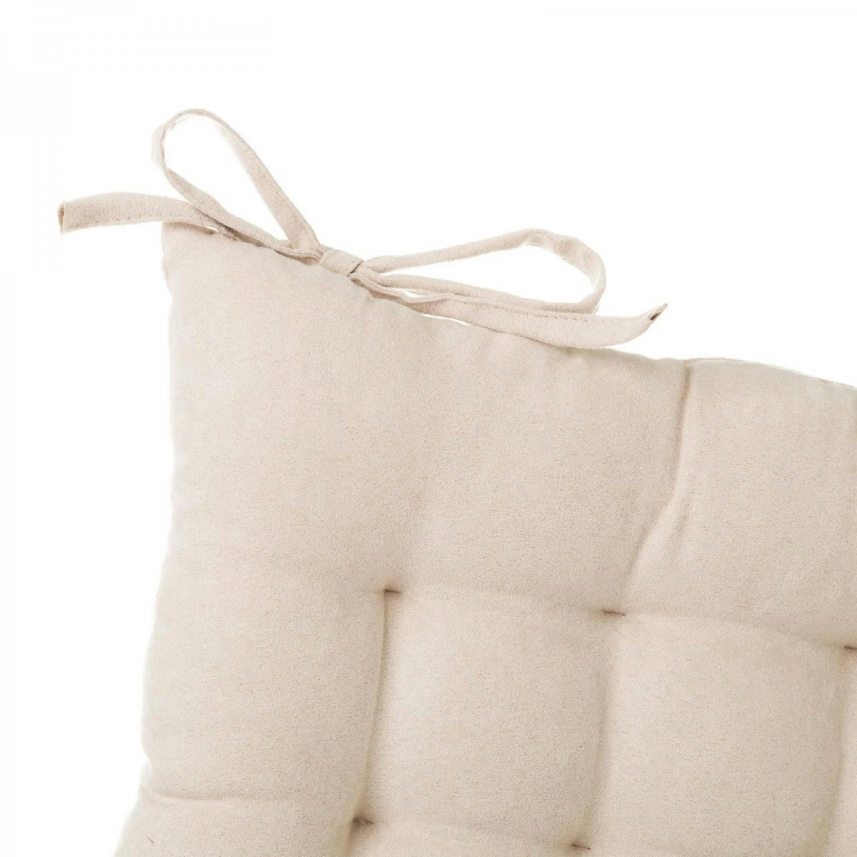 CARRÉ - Coussin de chaise beige 40x40