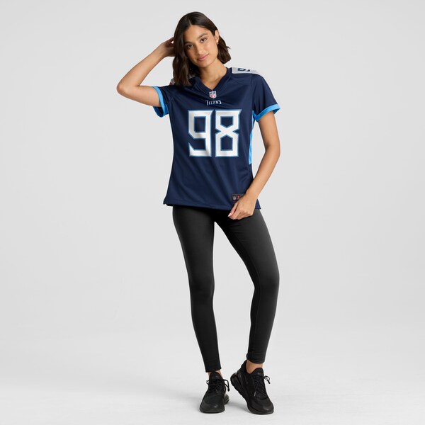 Jeffery Simmons Tennessee Titans Nike Women's  Game Jersey -  Navy