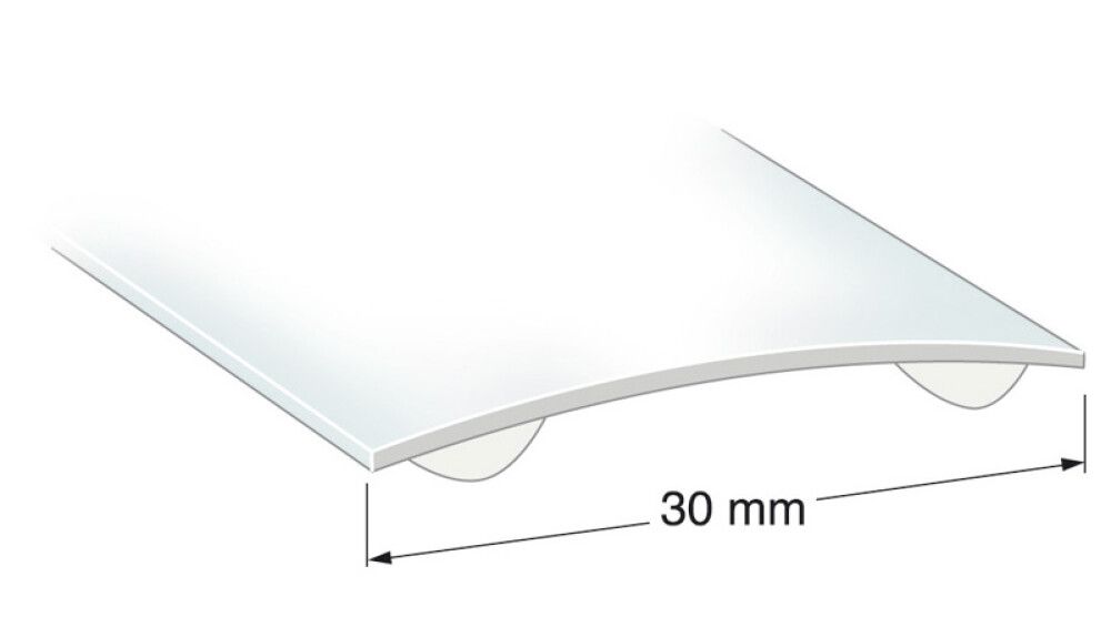 SKJØTELIST LUNDBERGS FIX HVIT 5X30X1000MM