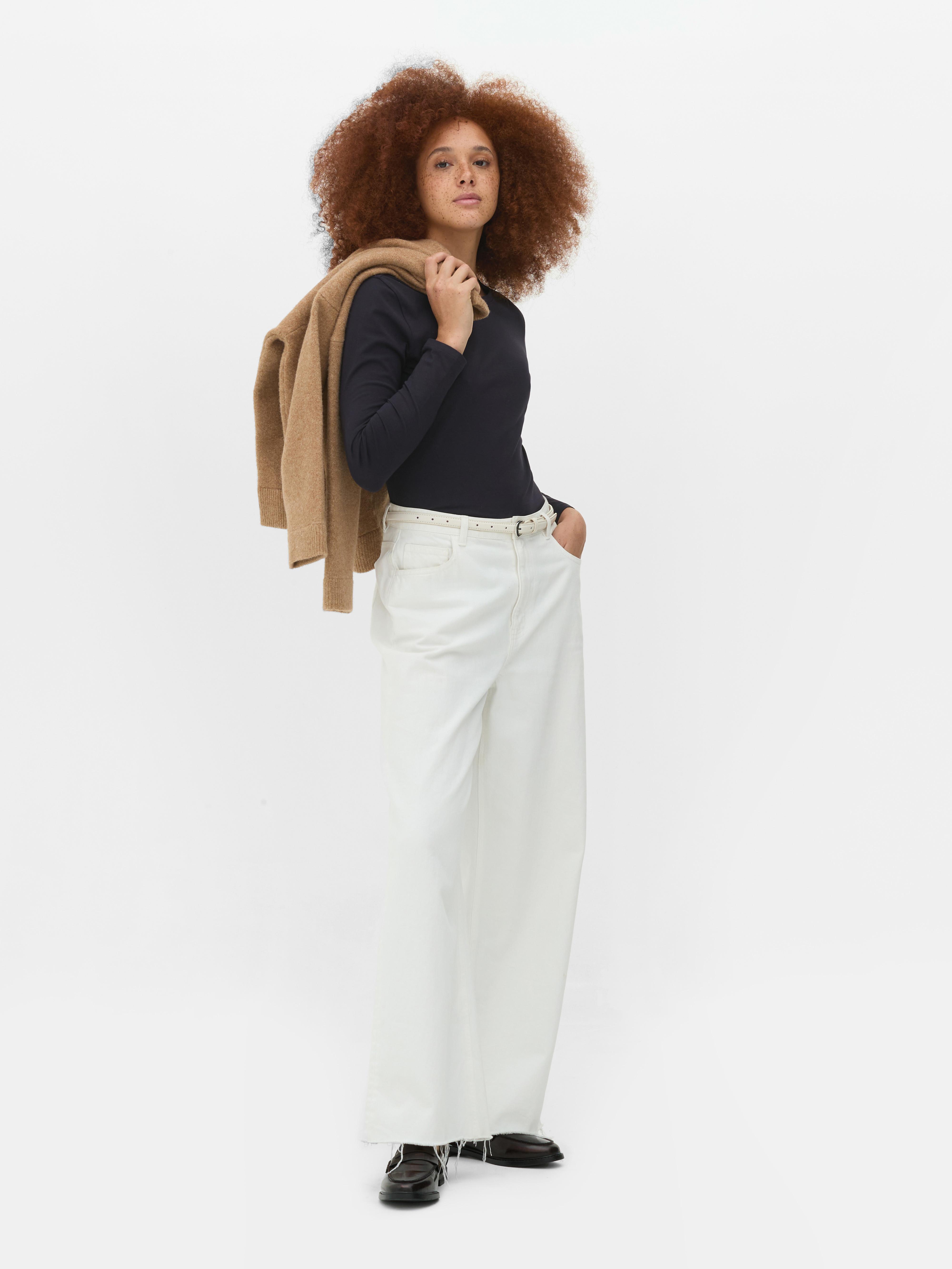 Long Sleeve Stretch Crew Neck Top