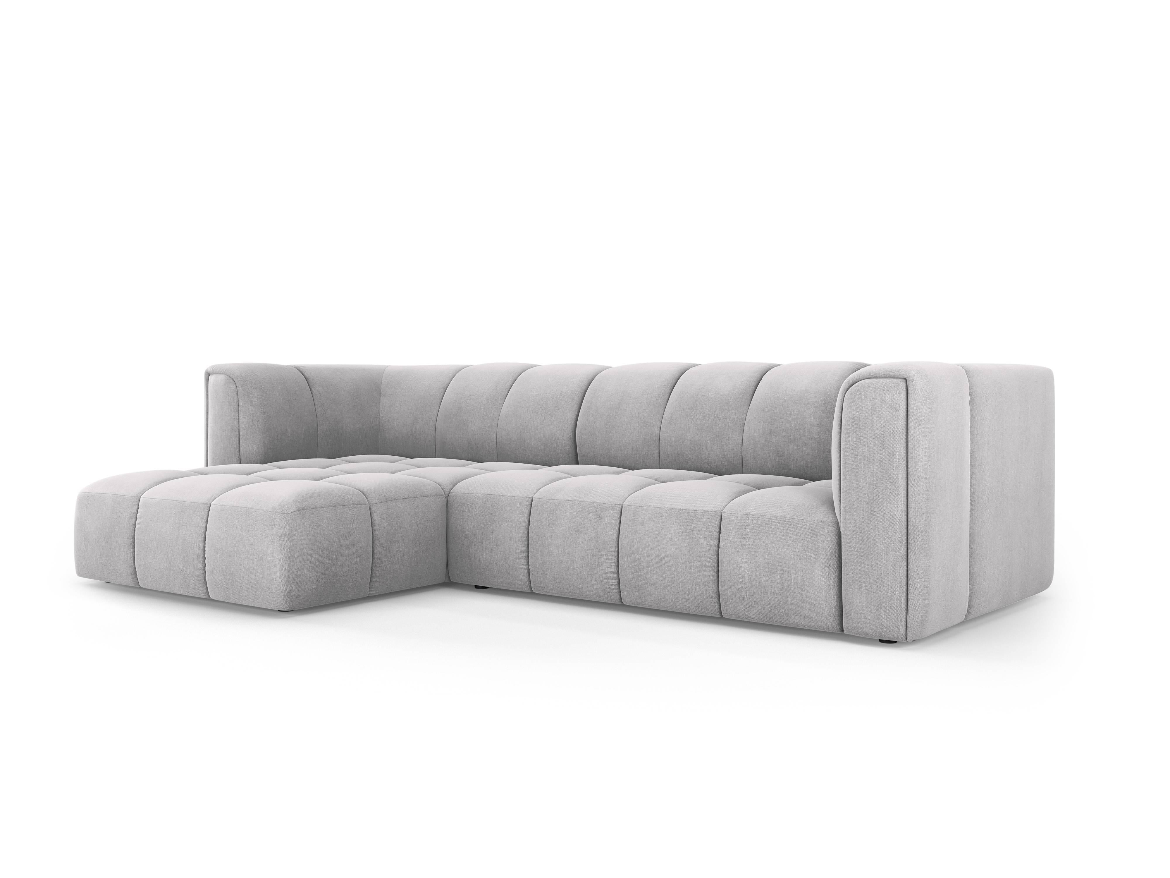 Hoekbank Francesca chenille links 3-zits