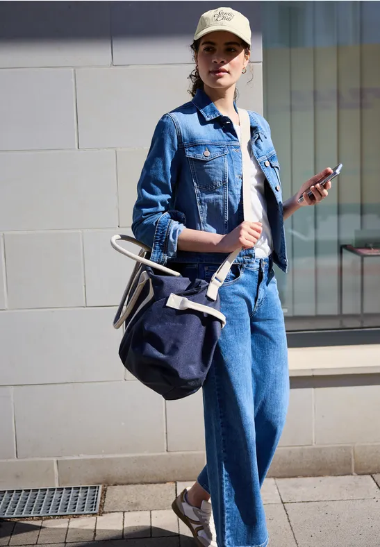 Cap aus Baumwolle mit Slogan