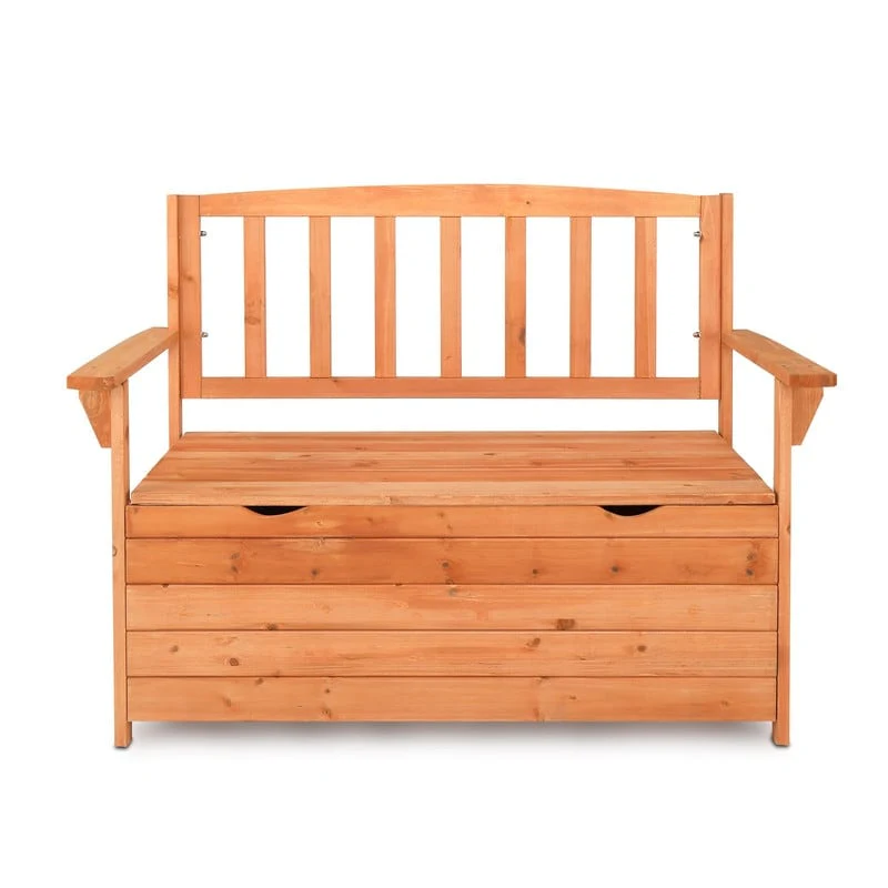 40gal Wood Outdoor Storage Bench