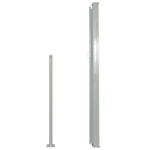 NNEVL Patio Retractable Side Awning 160 x 300 cm Grey