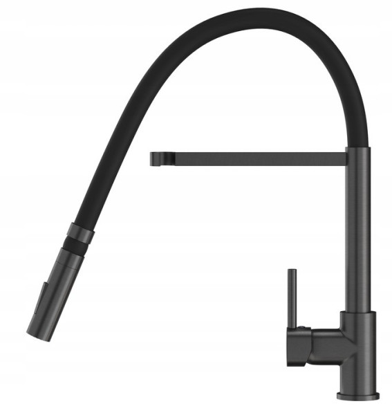 Bateria kuchenna elastyczna wylewka metalik gun grey Vento
