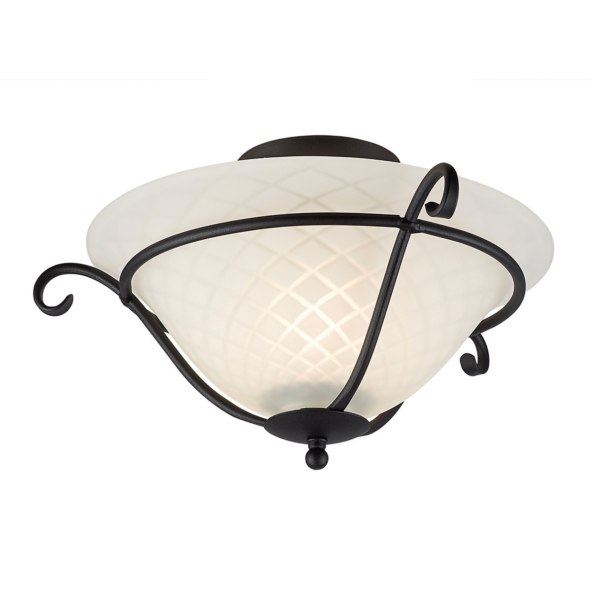 Plafonczarny okrągły 40cm Torchiere 1xE27x60W IP20 Elstead