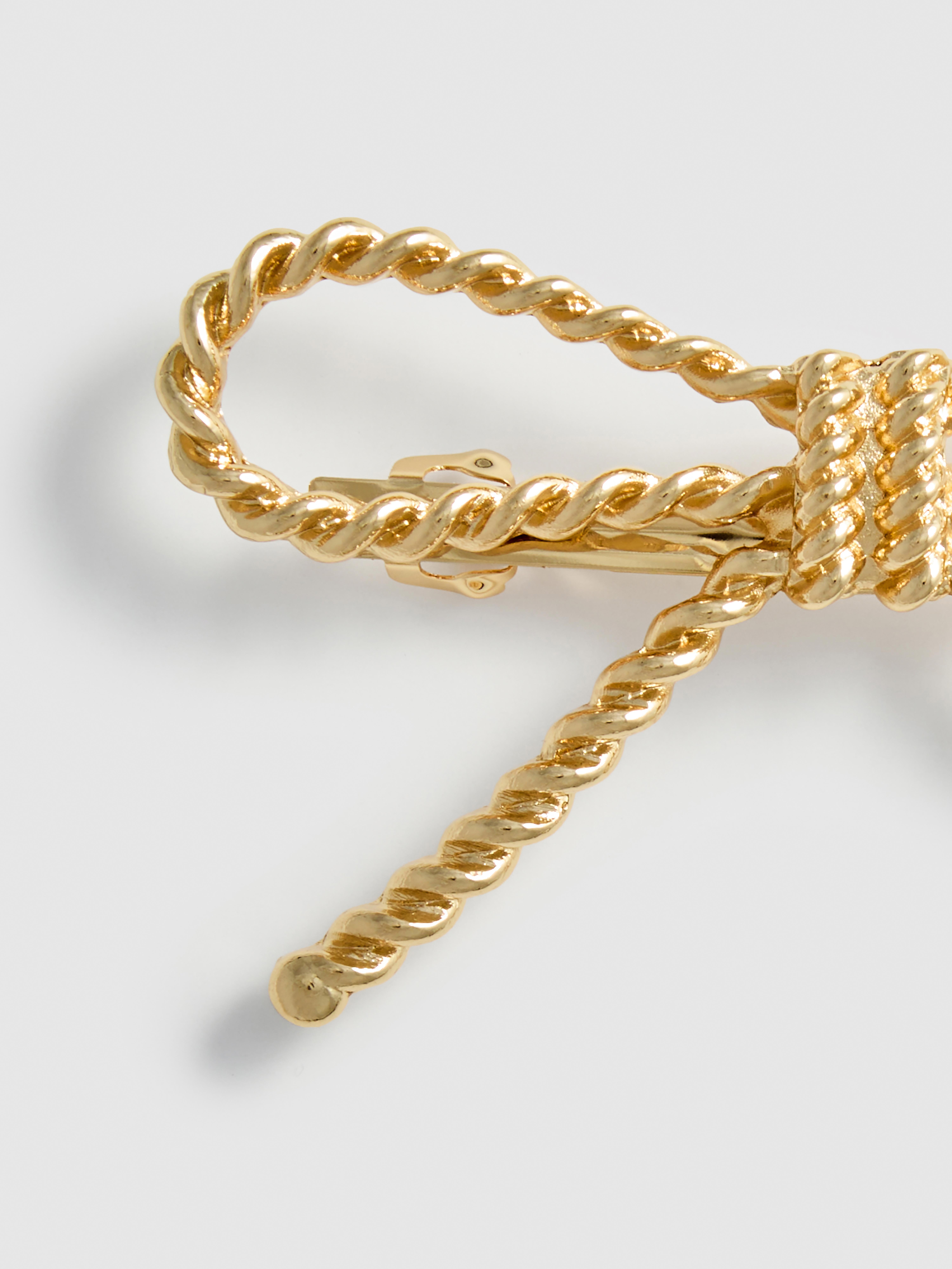 Beaded Bow Hair Clip