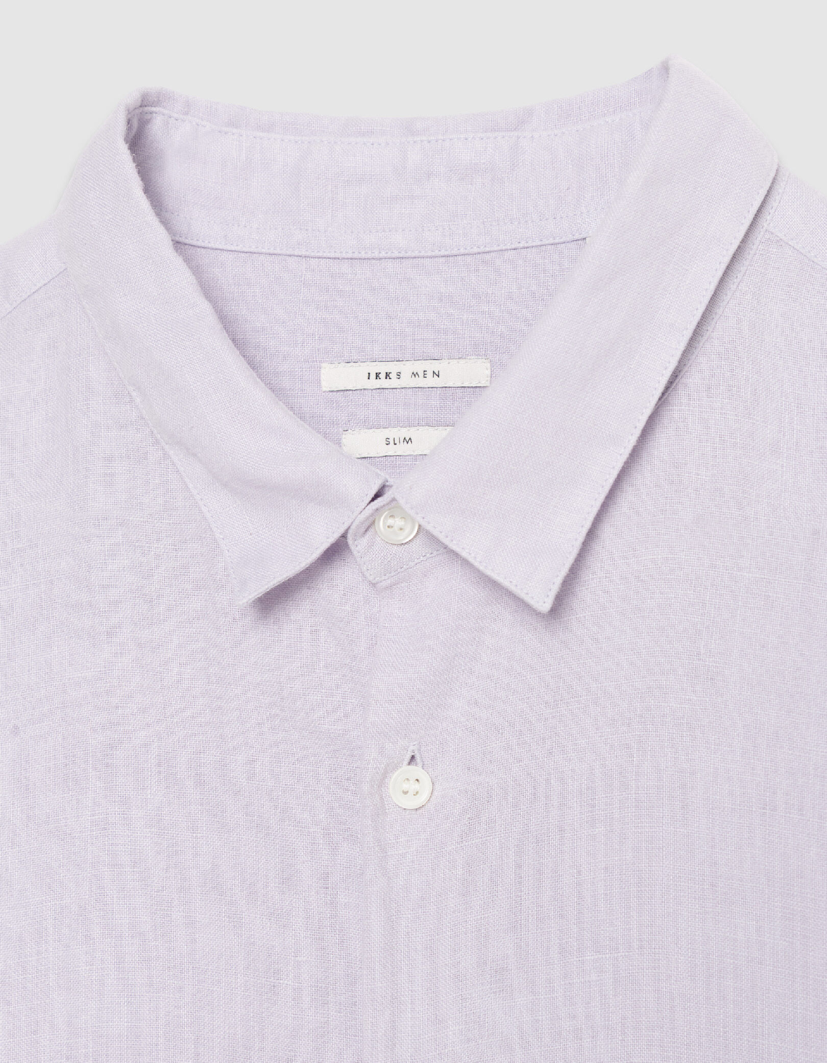 Chemise slim verte 100% lin Homme