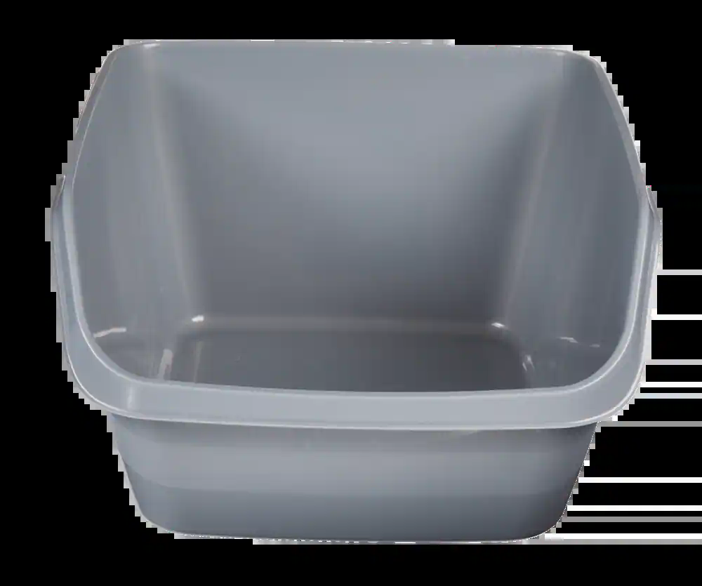 So Phresh Scatter Shield High-Back Plastic Cat Litter Box, Large, Grey