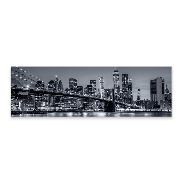 Obraz Panoramiczny Nowy Jork Nocą 145x45cm