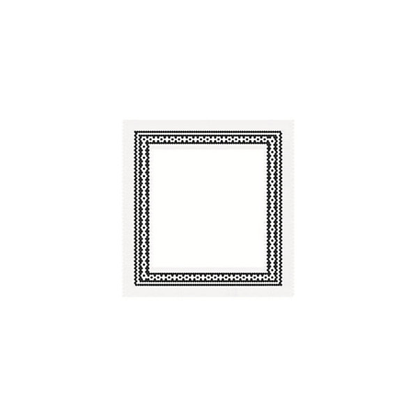 Mosaïque Art factory hexagone 2,6x2,2cm motif Fado noir et blanc sur trame nylon 33,3x33,3cm Satiné boite de 1 m2