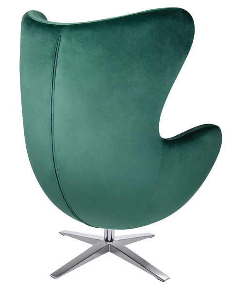 Fotel EGG SZEROKI VELVET ciemny zielony. 18 - welur