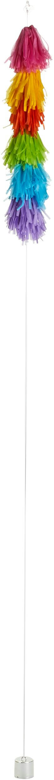 Tassel Fringe Balloon Weight Tail Accessory, Multi-Coloured, 6-ft, for Birthday Party