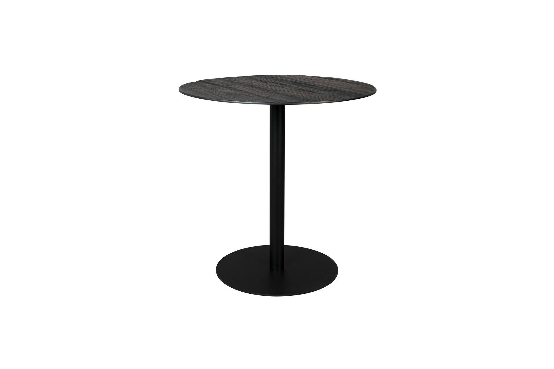 BRAZA - Table bistro en bois noir