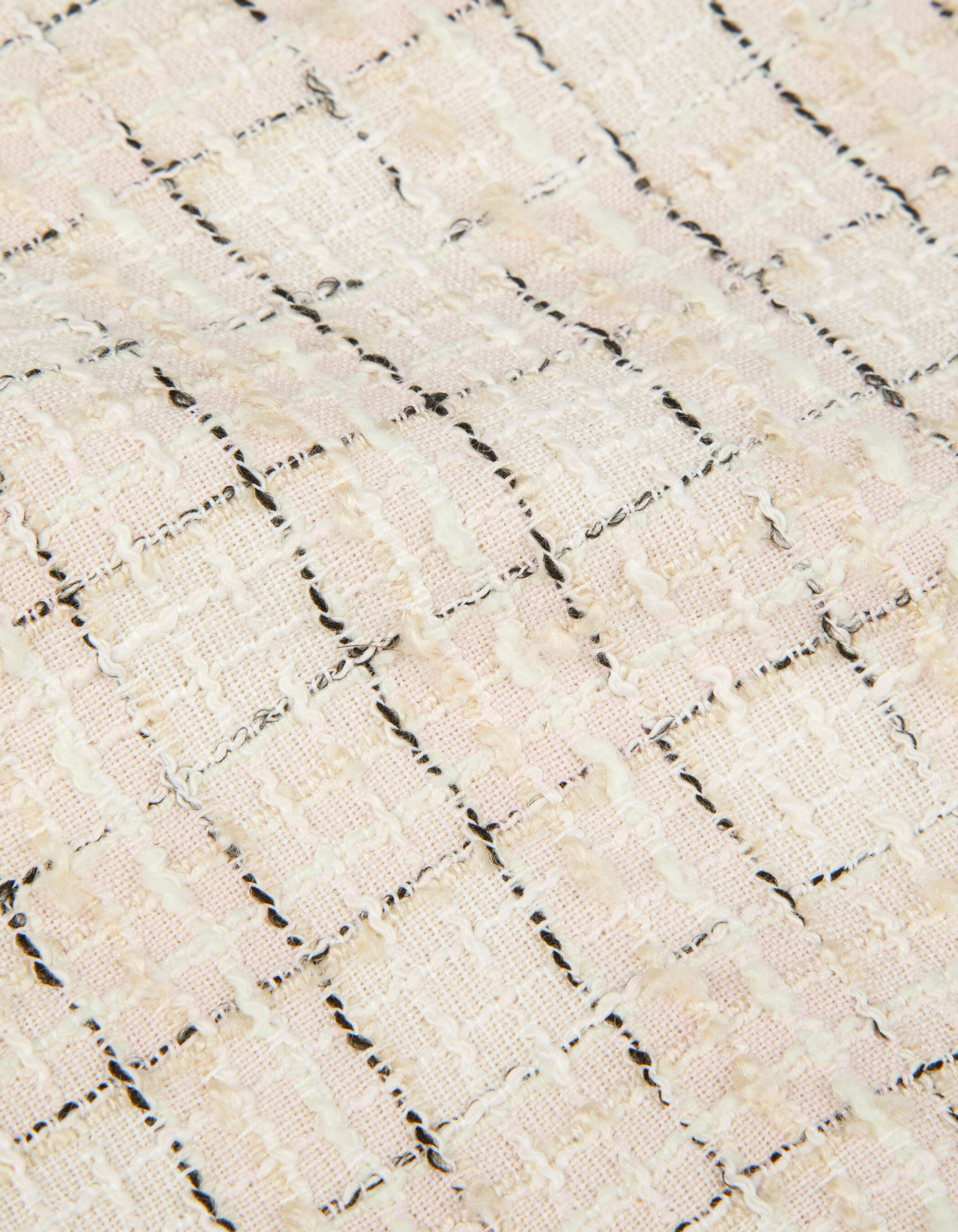 Short rose façon tweed Femme