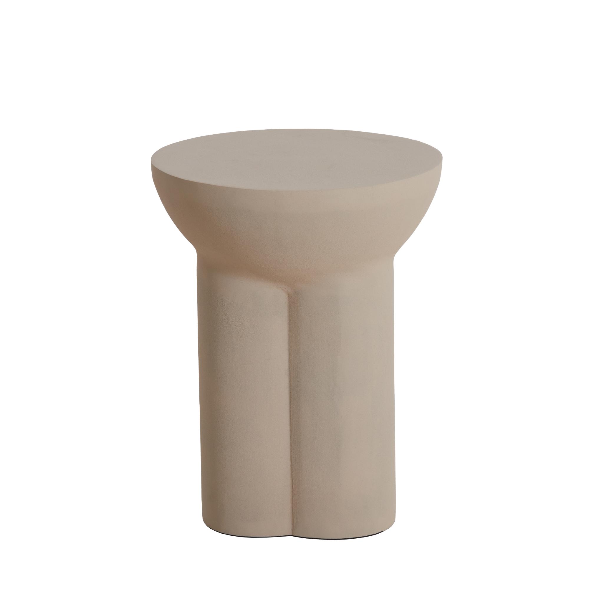Light & Living bijzettafel Polinna - bruin - Ø39cm