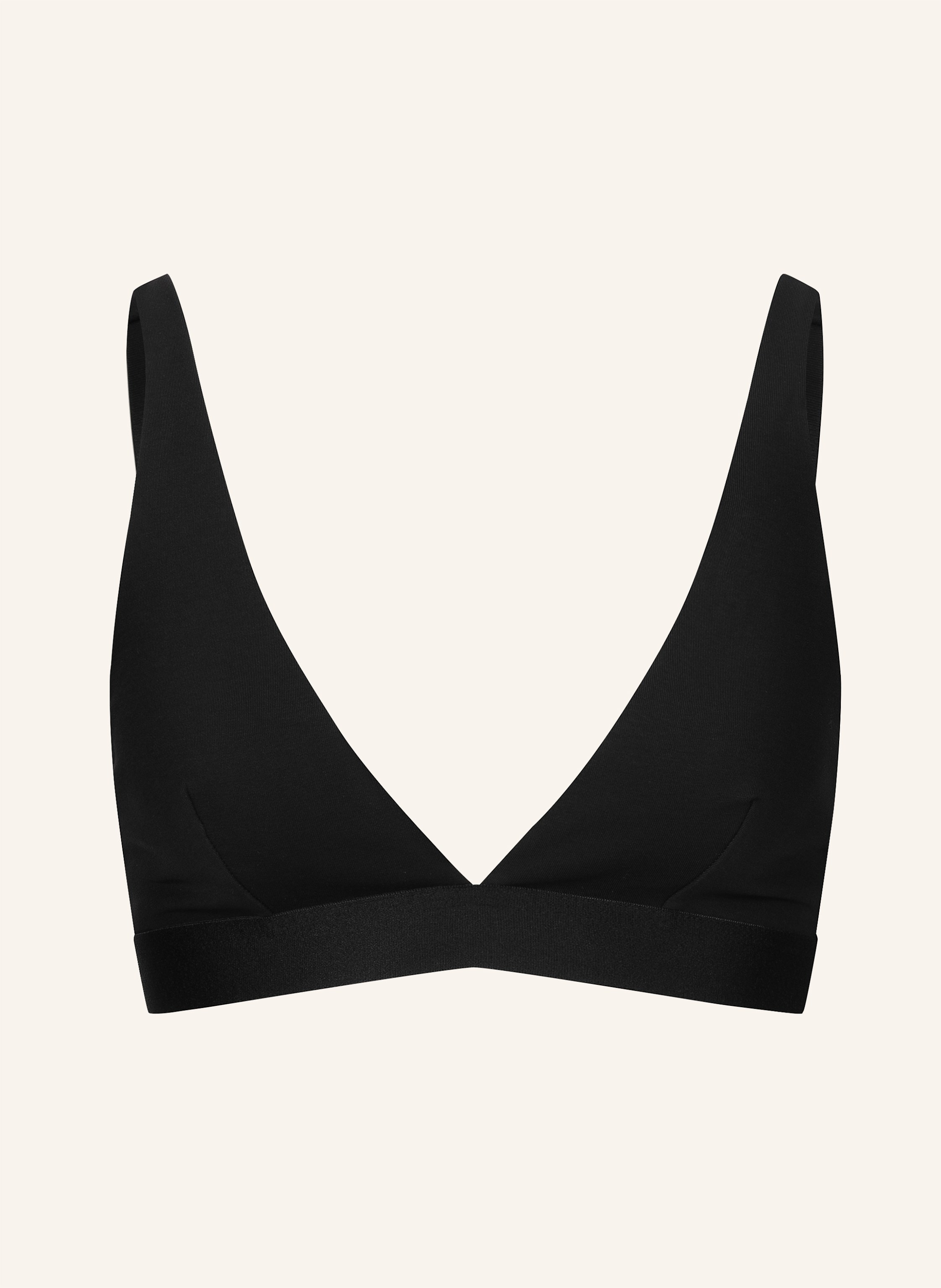 erlich textil Casual Cotton bügelloser Plunge BH mittlerer Halt mit Baumwolle - verstellbare Träger