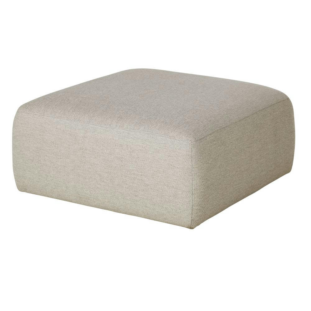 Astus - Pouf pour canapé modulable gris chiné