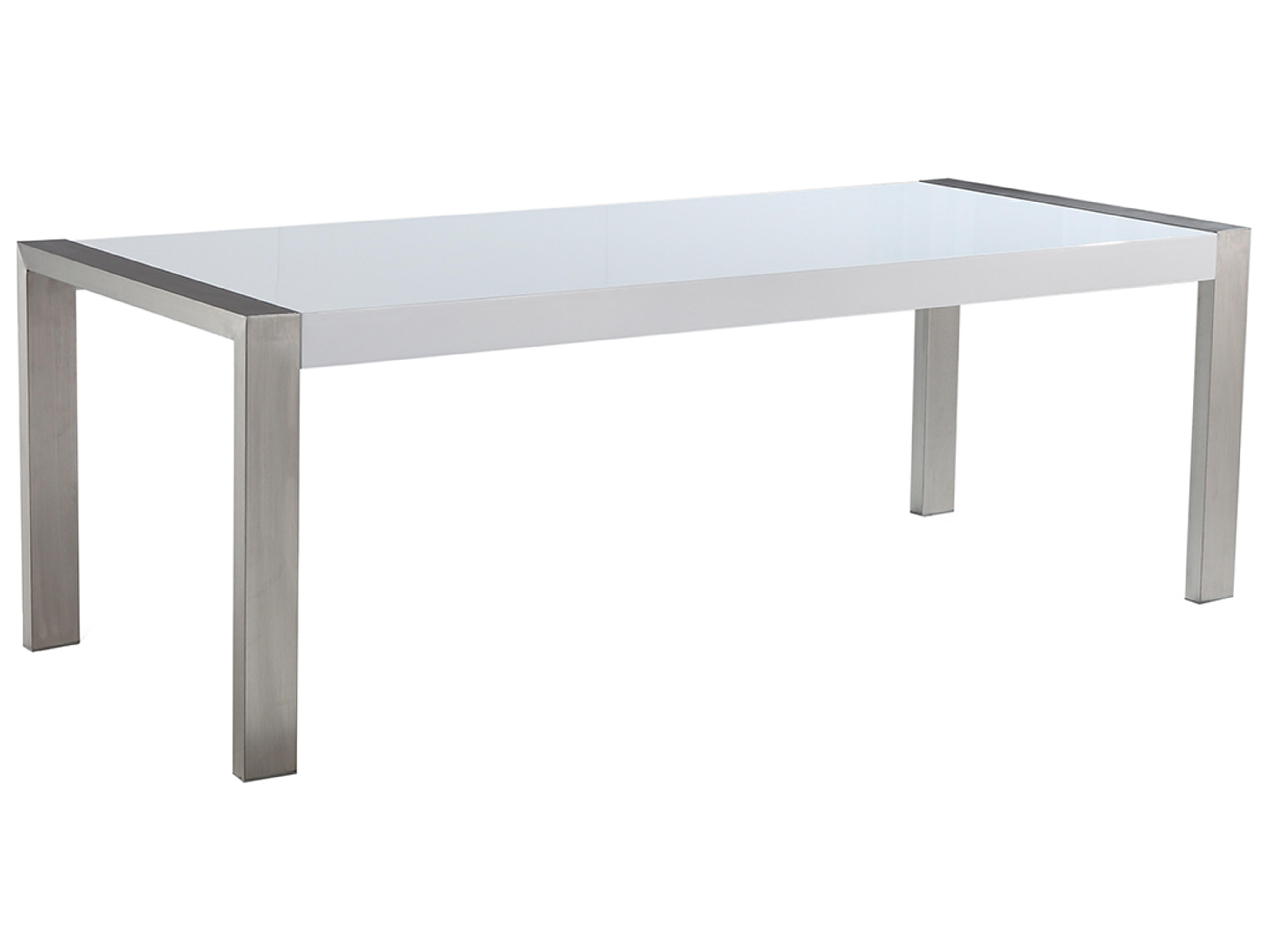 Dining Table ARCTIC Silver 180 cm 90 cm