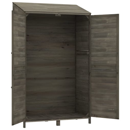NNEVL Garden Shed Anthracite 102x52x174.5 cm Solid Wood Fir