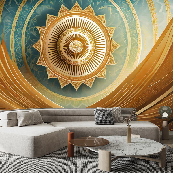 Feeby Fototapeta Mandala złota orientalna