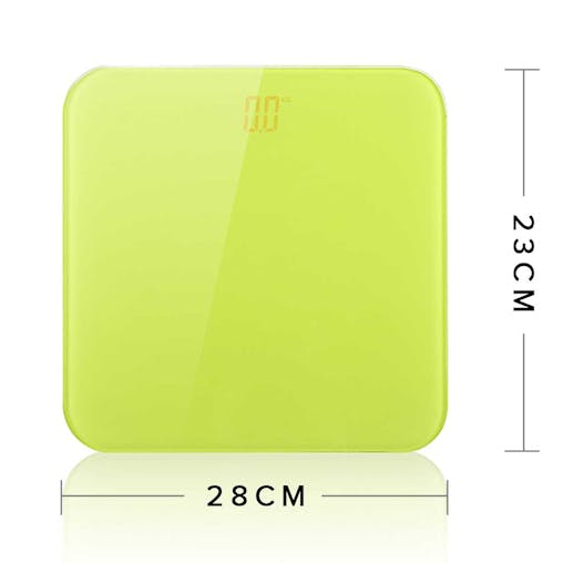 SOGA 2X 180kg Digital Fitness Weight Bathroom Gym Body Glass LCD Electronic Scales Green/Blue