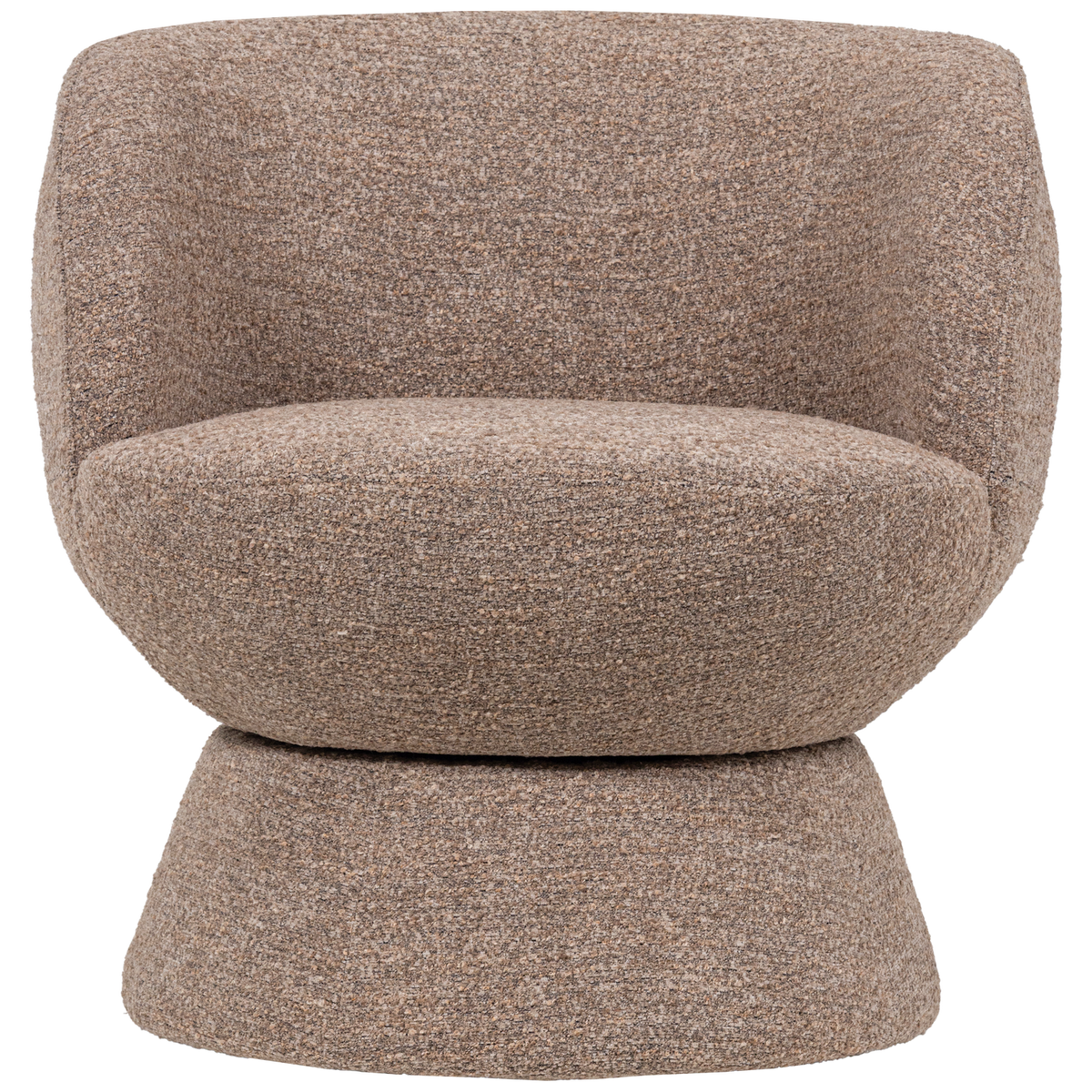 WOOOD draaifauteuil Shuffle - Melange - Bruin - 72x73x71