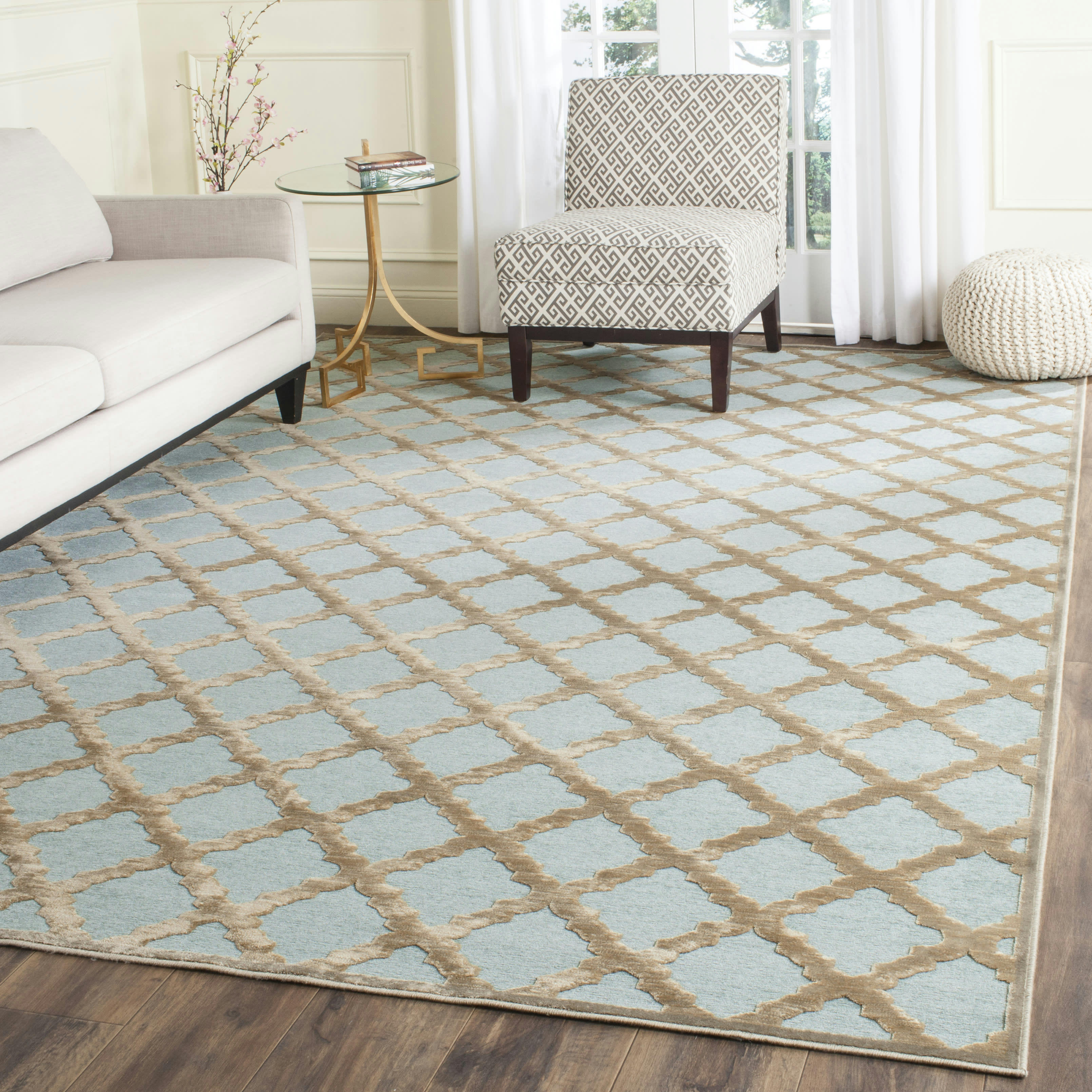 PARADISE - Tapis de salon interieur en mousse & aqua, 160 x 229 cm