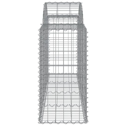 NNEVL Arched Gabion Baskets 11 pcs 200x50x80/100 cm Galvanised Iron
