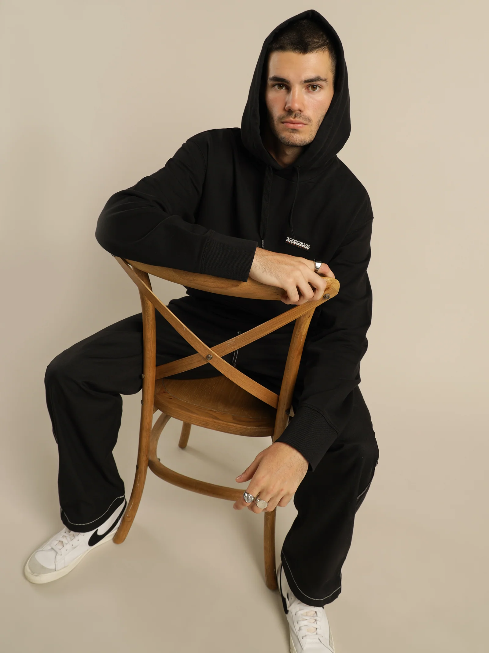B Patch Hoodie
