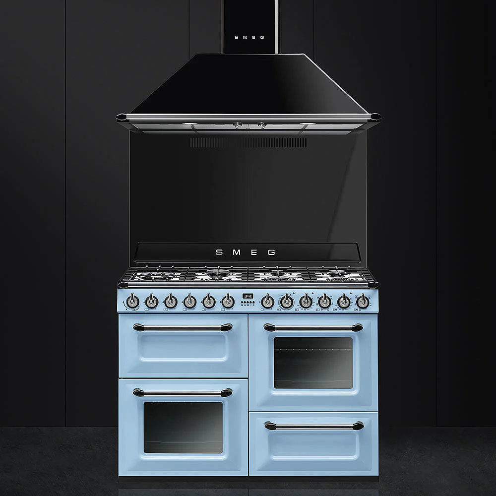 110cm Victoria Chimney Hood Black