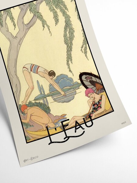 PSTR studio - Vintage George Barbier Art - L'Eau