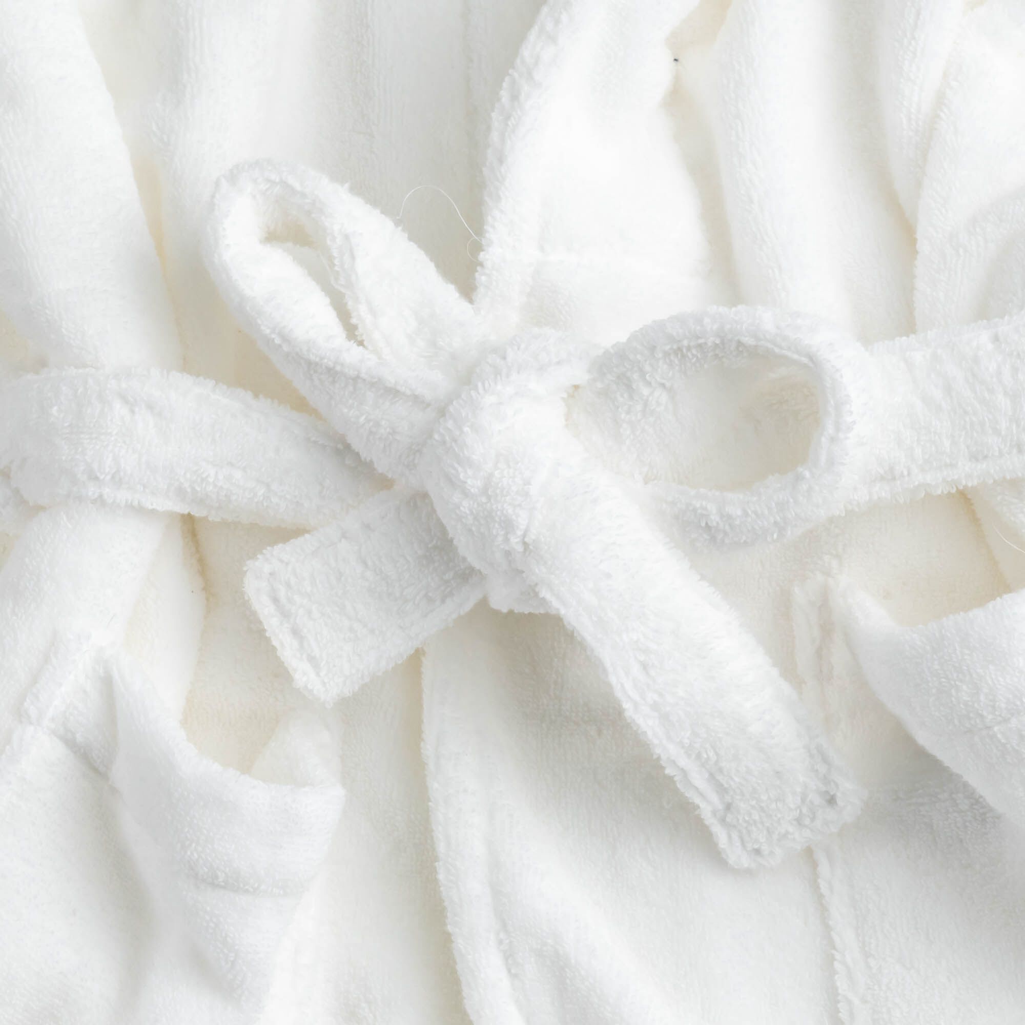 COCON - Peignoir en coton S/M- blanc optique