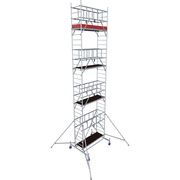 Fahrgerüst »ProTec«, Arbeitshöhe: 9,30 m, max. 200 kg/m², Aluminium