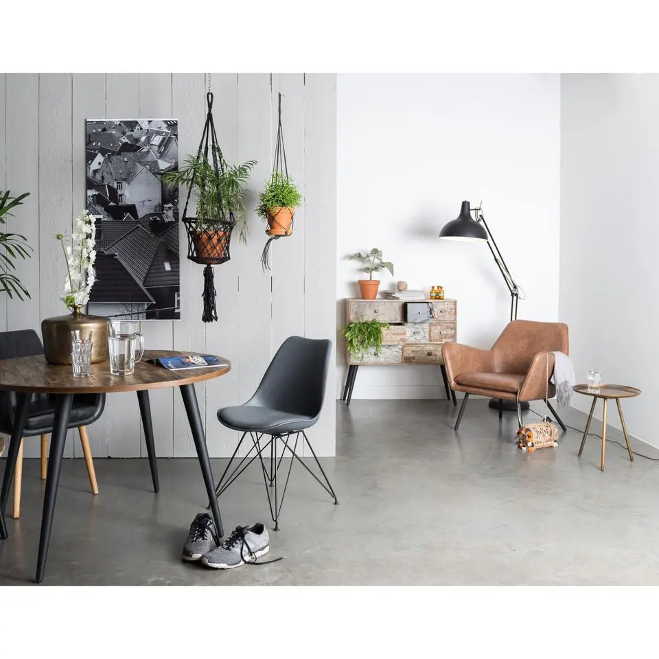 Housecraft Mo Eettafel Rond Hout 110 cm Naturel