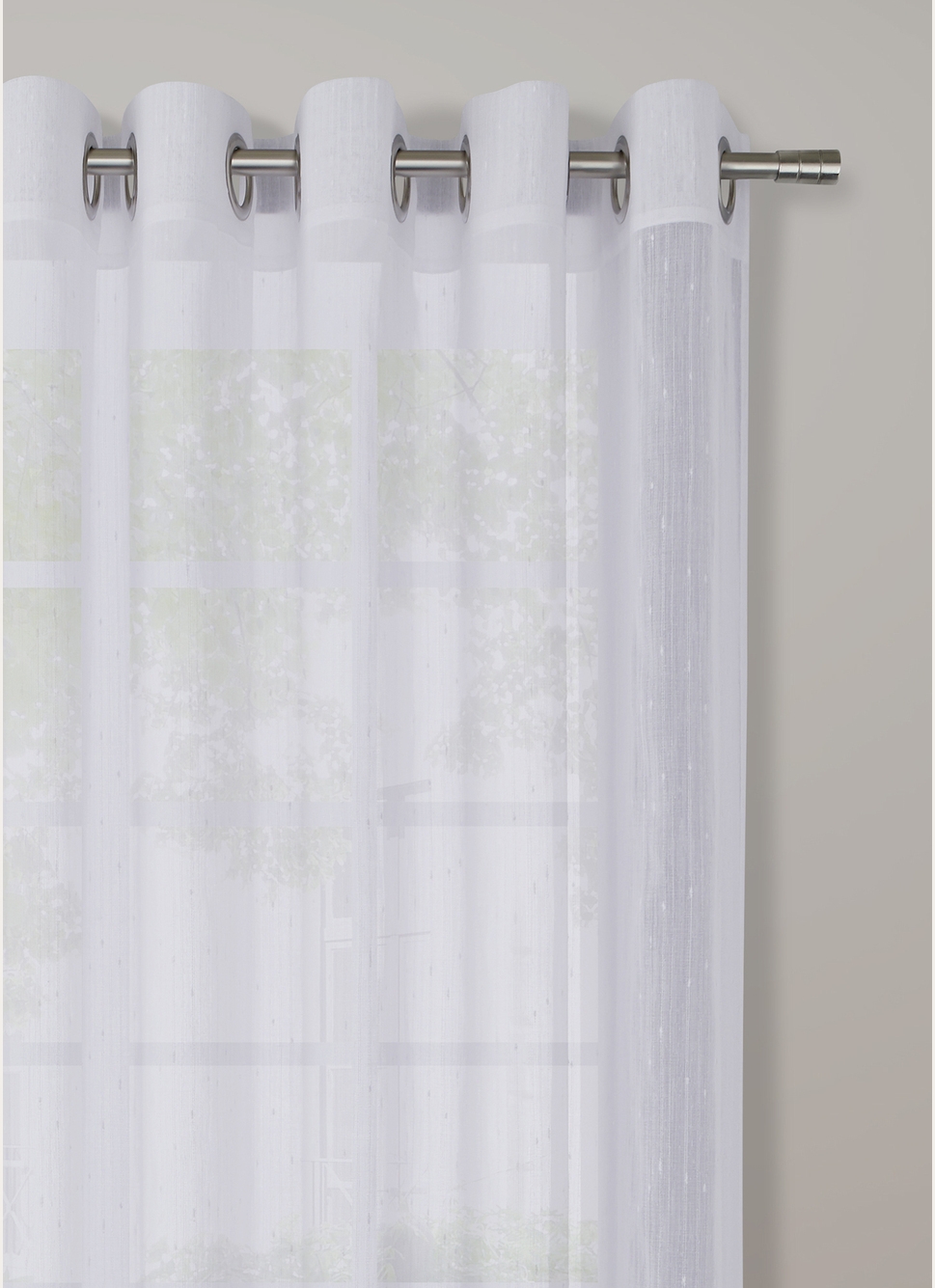 VOILAGE TEXTURÉ - GRANDE LARGEUR BLANC