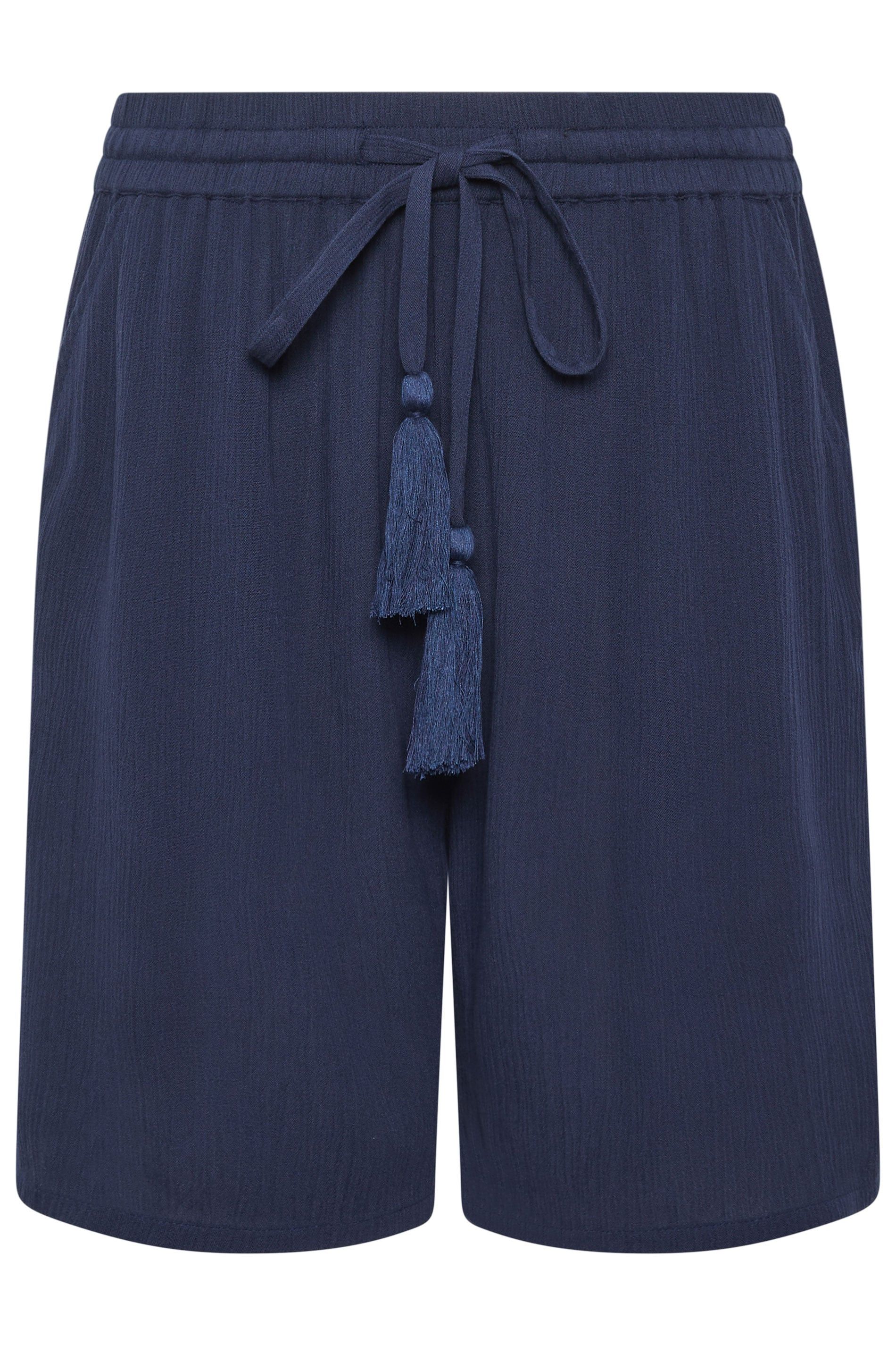M&Co Crinkle Tie Waist Shorts