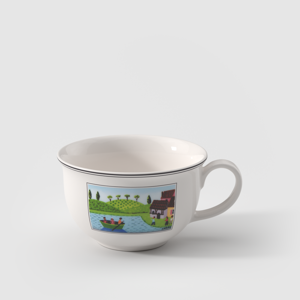 Design Naif Cappuccino cup - Multi-colored, 12.6 oz, Premium Porcelain