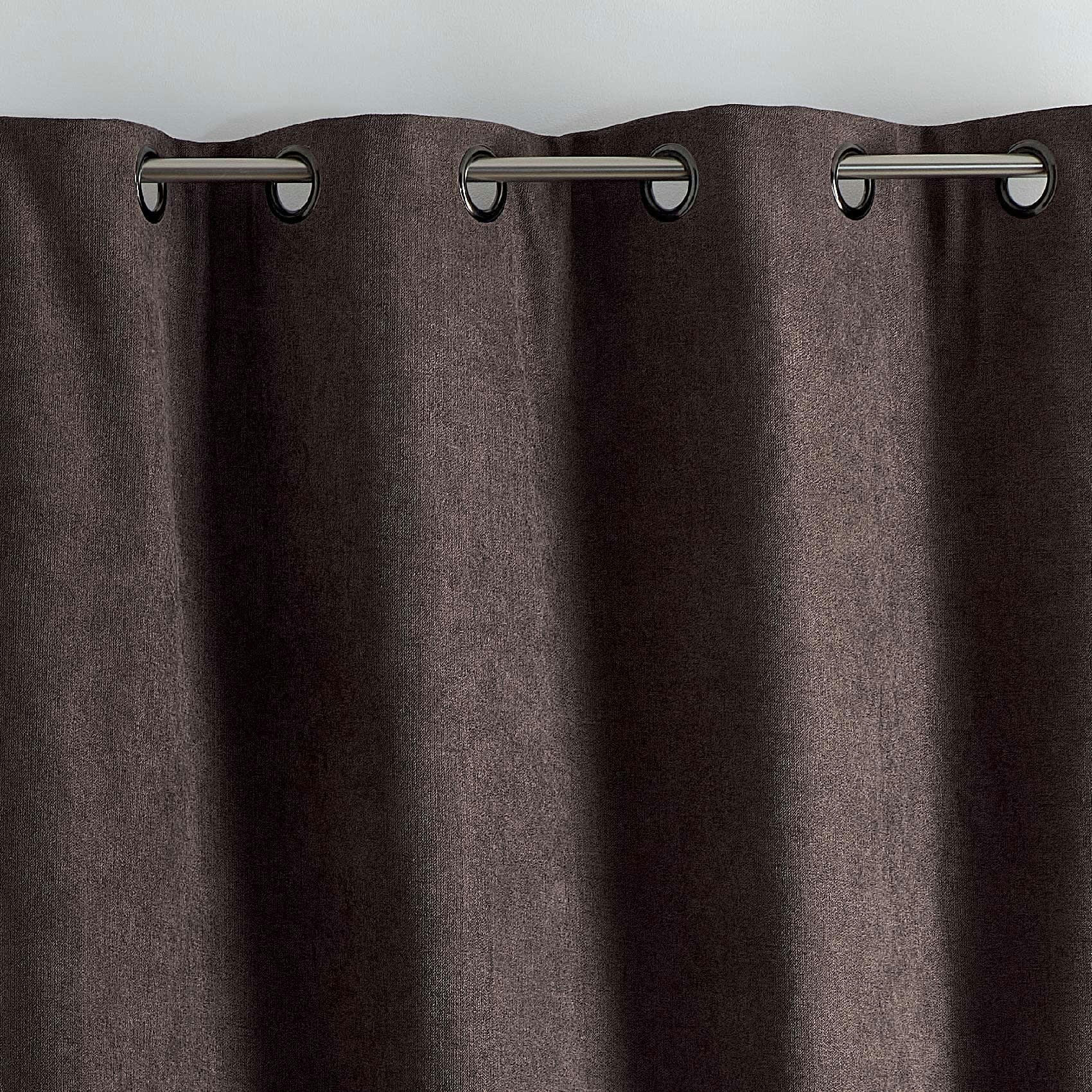 - Rideau semi occultant phonique thermique konfor taupe