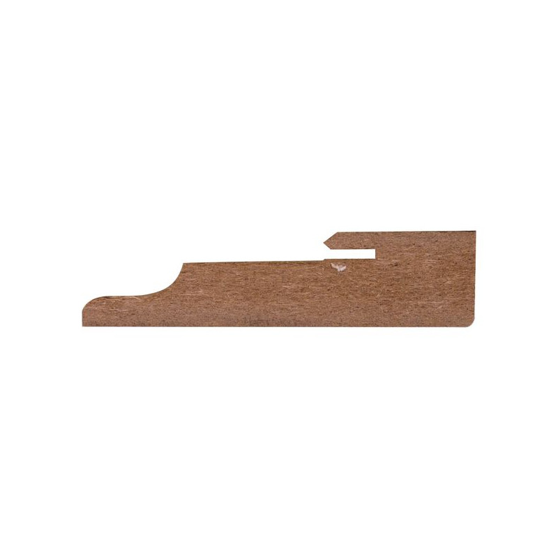 Plinthe en MDF revêtue Cubic blanc 240 x 8 x 1,9 cm CANDO