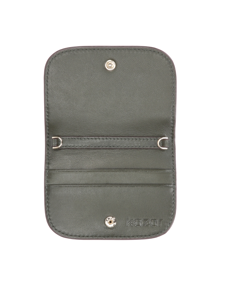 Stylish hanging card case with chain