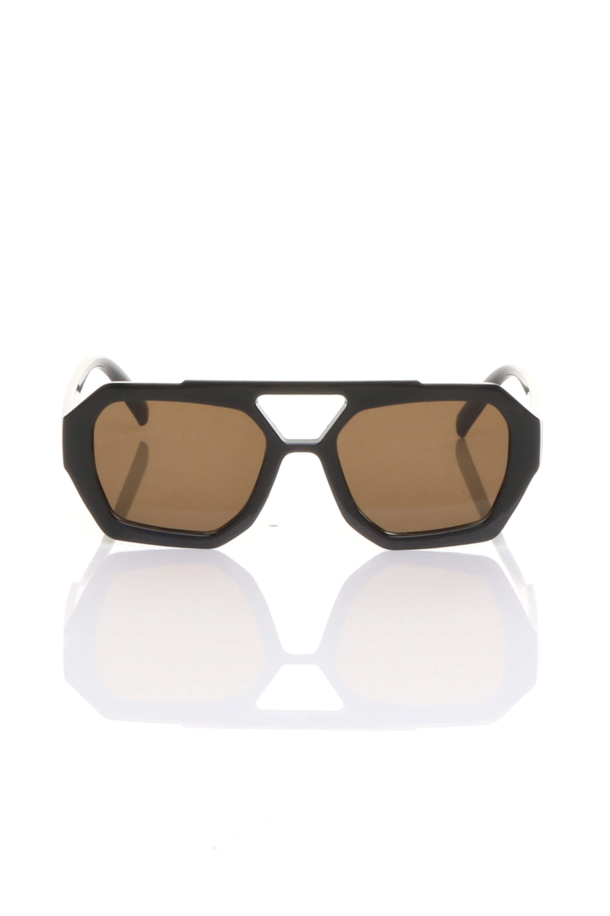 AJVANI Geometric Thick Frame Aviator Sunglasses Shades
