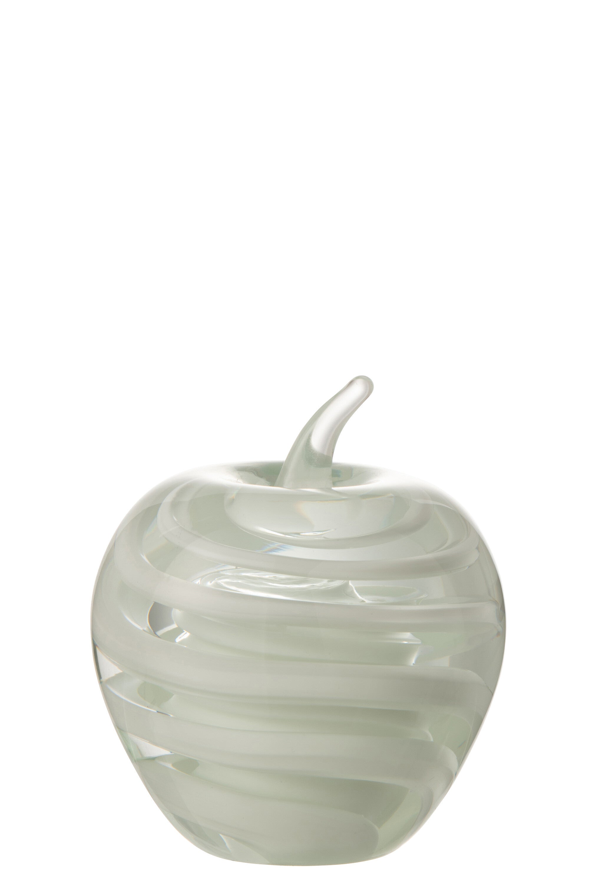 J-Line presse-papier Appel - glas - wit - large