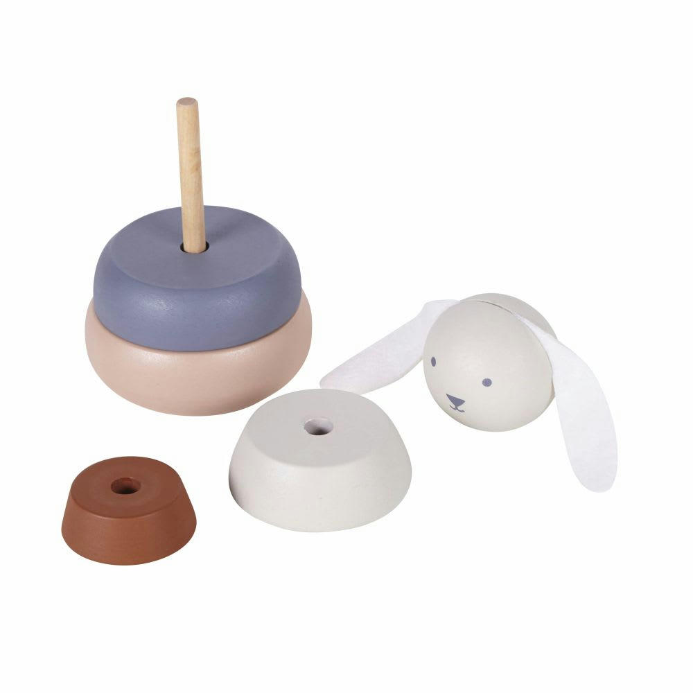 - Jeu bébé anneaux lapin multicolore