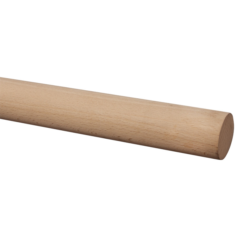 Rampe d'escalier en bois de hêtre Ø 45 mm 3,9 m